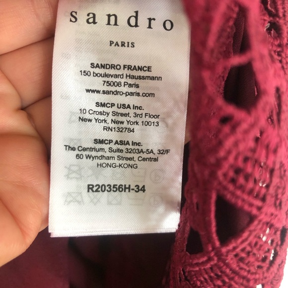 Sandro Paris Lace mini Dress - Picture 14 of 15